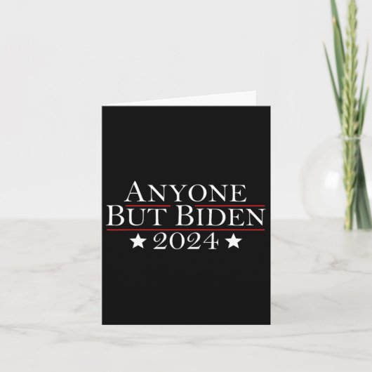 ジョーバイデン氏Anyone Butバイデン氏2024トランプ カード (正面)