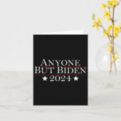 ジョーバイデン氏Anyone Butバイデン氏2024トランプ カード (黄色い花)