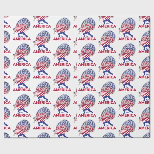 ジョーバイデン氏Burden for America ラッピングペーパー (シーム)