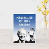 ジョーパーソナライズされたバイデン氏グリーティングカード カード (黄色い花)
