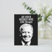 ジョーパーソナライズされたバイデン氏 ポストカード (スタンド正面)