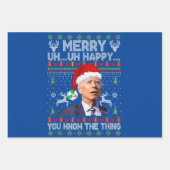 ジョーメリーバイデン氏の事を知っててうれしい ラッピングペーパーシート (正面3)