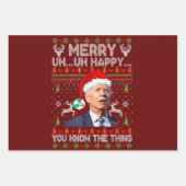 ジョーメリーバイデン氏の事を知っててうれしい ラッピングペーパーシート (正面2)