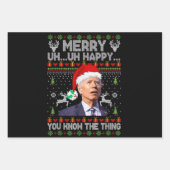 ジョーメリーバイデン氏の事を知っててうれしい ラッピングペーパーシート (正面)