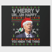 ジョーメリーバイデン氏の事を知っててうれしい ラッピングペーパー (フラット)