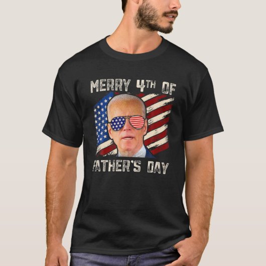 ジョーメリーバイデン氏4th父の日7月4日 tシャツ (正面)