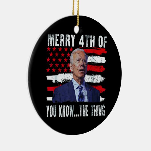 ジョーメリーバイデン氏4th知っている…事 セラミックオーナメント (右)