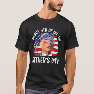 ジョーメリーバイデン氏Jの父の日おもしろいの4日 Tシャツ