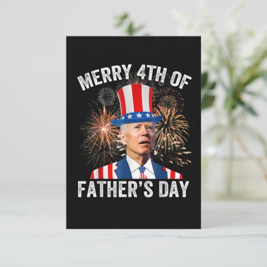 ジョーメリーバイデン氏Jの父の日の第おもしろい4日 招待状 (スタンド正面)