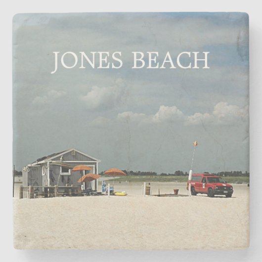 ジョーンズのビーチパラソルの立場 ストーンコースター (正面)