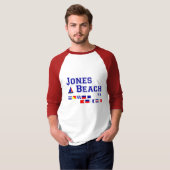 ジョーンズのビーチNYのシグナルフラグ Tシャツ (正面フル)