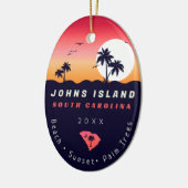 ジョーンズアイランドピアSCレトロサンセットデミディーズ60s セラミックオーナメント (左)