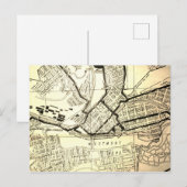 ジョーンズタウンPAヴィンテージの地図 ポストカード (正面/裏面)