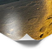 ジョーンズビーチニューヨークNY LIビーチサンセット写真 フォトプリント (角)