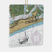 ジョーンズビーチ州パークNYチャート セラミックオーナメント (右)