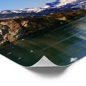 ジョーンズホプキンス氷河パノラマ，アラスカ ポスター (角)