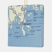 ジョーンズポートメインヴィンテージマップ セラミックオーナメント (左)