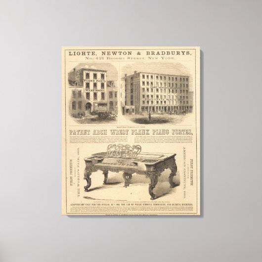 ジョーンズ、ホワイトとマッカーディの歯科用壺 キャンバスプリント (正面)