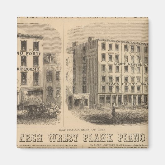 ジョーンズ、ホワイトとマッカーディの歯科用壺 マグネット (正面)