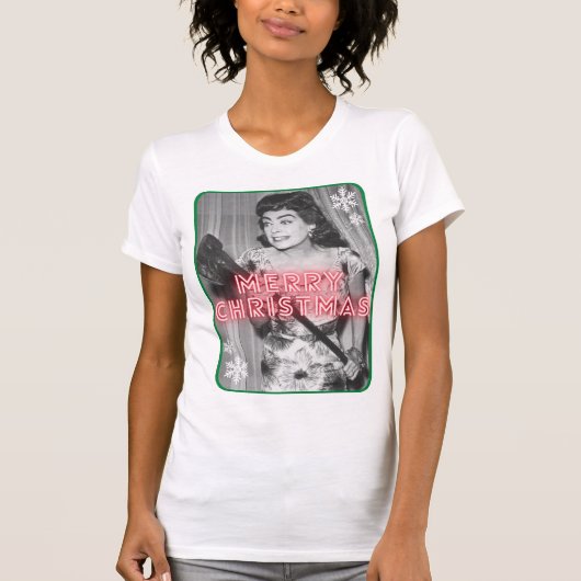 ジョーン·シャツの聖降誕祭お目出とう Tシャツ (正面)