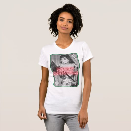 ジョーン·シャツの聖降誕祭お目出とう Tシャツ (正面フル)