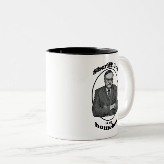 ジョー保安官は私の同郷人のマグです ツートーンマグカップ (正面右)