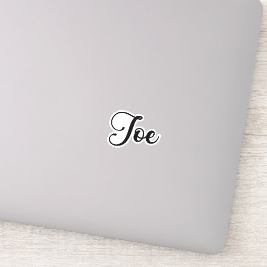 ジョー名 – 手書き書道 シール (詳細)