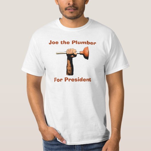 ジョー大統領のための鉛管工 Tシャツ (正面)