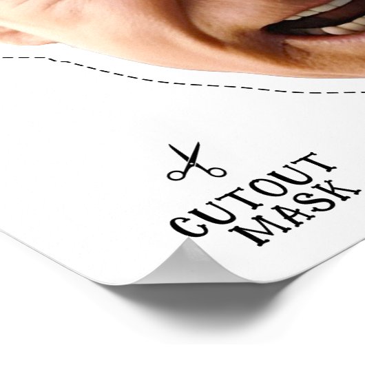 ジョー怒バイデン氏仮装マスク ポスター (角)