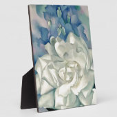 ジョー素晴らしジアオキーフホワイトローズアンドラークスパー フォトプラーク (側面)