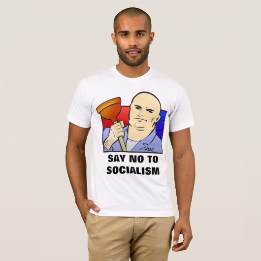 ジョー鉛管工-社会主義を拒否して下さい Tシャツ (正面フル)