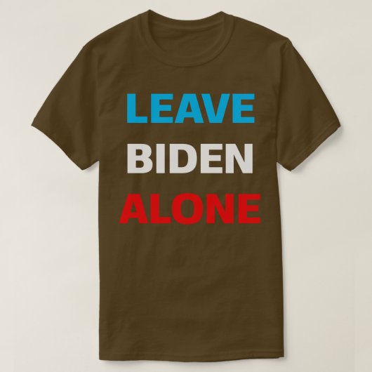 ジョー離れバイデン氏を支える一人 Tシャツ (デザイン正面)