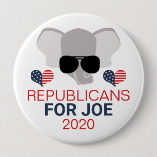 ジョー2020象の共和党員 缶バッジ