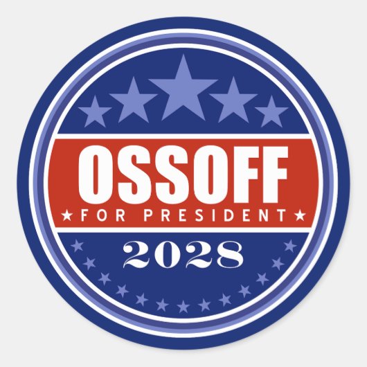 ジョー・オソフ大統領2028 ラウンドシール (正面)