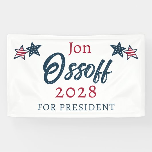 ジョー・オソフ大統領2028 私はあなたに投票します！ 横断幕 (横)