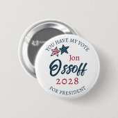 ジョー・オソフ 2028年大統領就任予定 缶バッジ (正面&裏面)