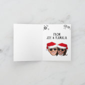 ジョー＆カマラよりクリスマスをお祝い申し上げます カード (内部)