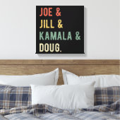 ジョー&ジル&カマラ&ダグI キャンバスプリント (インサイチュ (寝室))