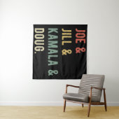 ジョー&ジル&カマラ&ダグI タペストリー (インサイチュ(横))