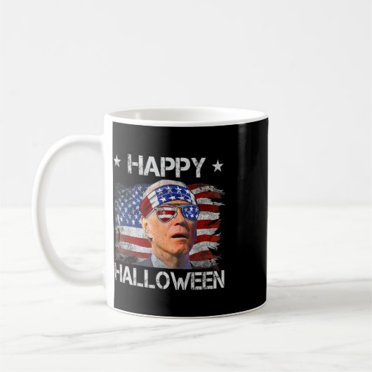 ジョー・バイデンのおもしろい4th Julyハロウィン コーヒーマグカップ (左)