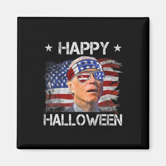 ジョー・バイデンのおもしろい4th Julyハロウィン マグネット (正面)