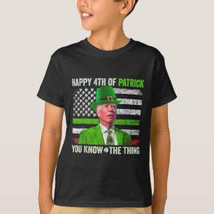 ジョー・バイデンのおもしろTシャツ 4th JulyとSt Patrickがごっちゃ Tシャツ