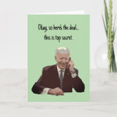 ジョー・バイデンの電話の挨拶が楽しめるグリーティングカード カード (正面)