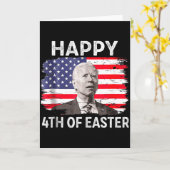 ジョー・バイデンの4th of Julyイースター混乱面白Tシャツ カード (黄色い花)