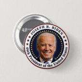 ジョー・バイデン大統領就任記念グッズ 缶バッジ (正面&裏面)