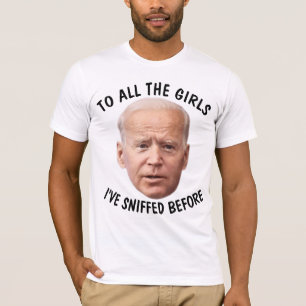 ジョー・バイデン氏おもしろい・スニフ・スニファ Tシャツ