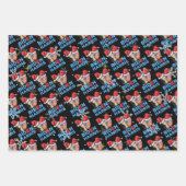 ジョー·バイデン氏とカマラ·ハリスクリスマス·サンタハット ラッピングペーパーシート (正面2)