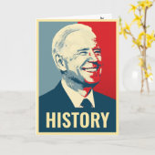 ジョー・バイデン氏の歴史 カード (黄色い花)