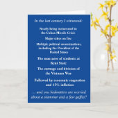 ジョー・バイデン氏を支えるのをそんなに恐れてはいけない カード (黄色い花)