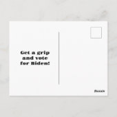 ジョー・バイデン氏を支えるのをそんなに恐れてはいけない ポストカード (裏面)